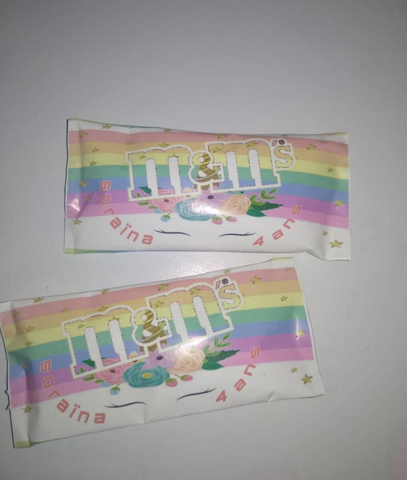 paquet m&m personnalisé 