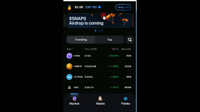 📈 Snapster trading app