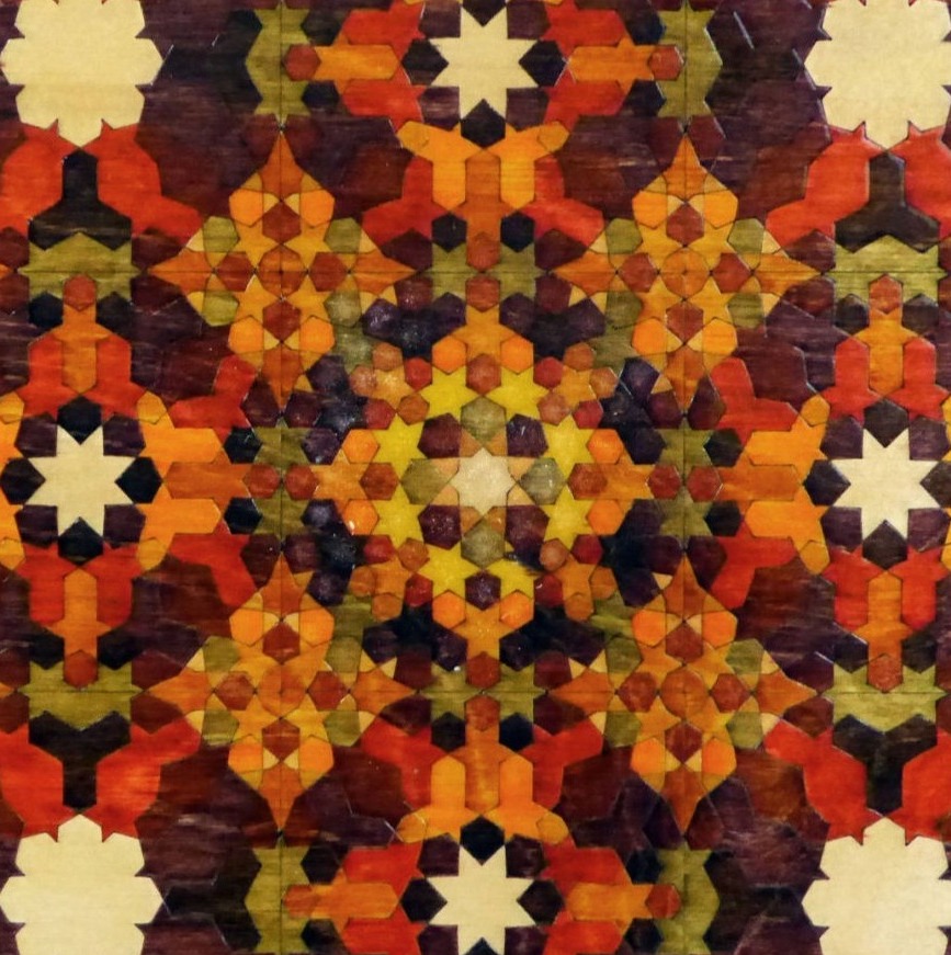 Marquetry box bottom