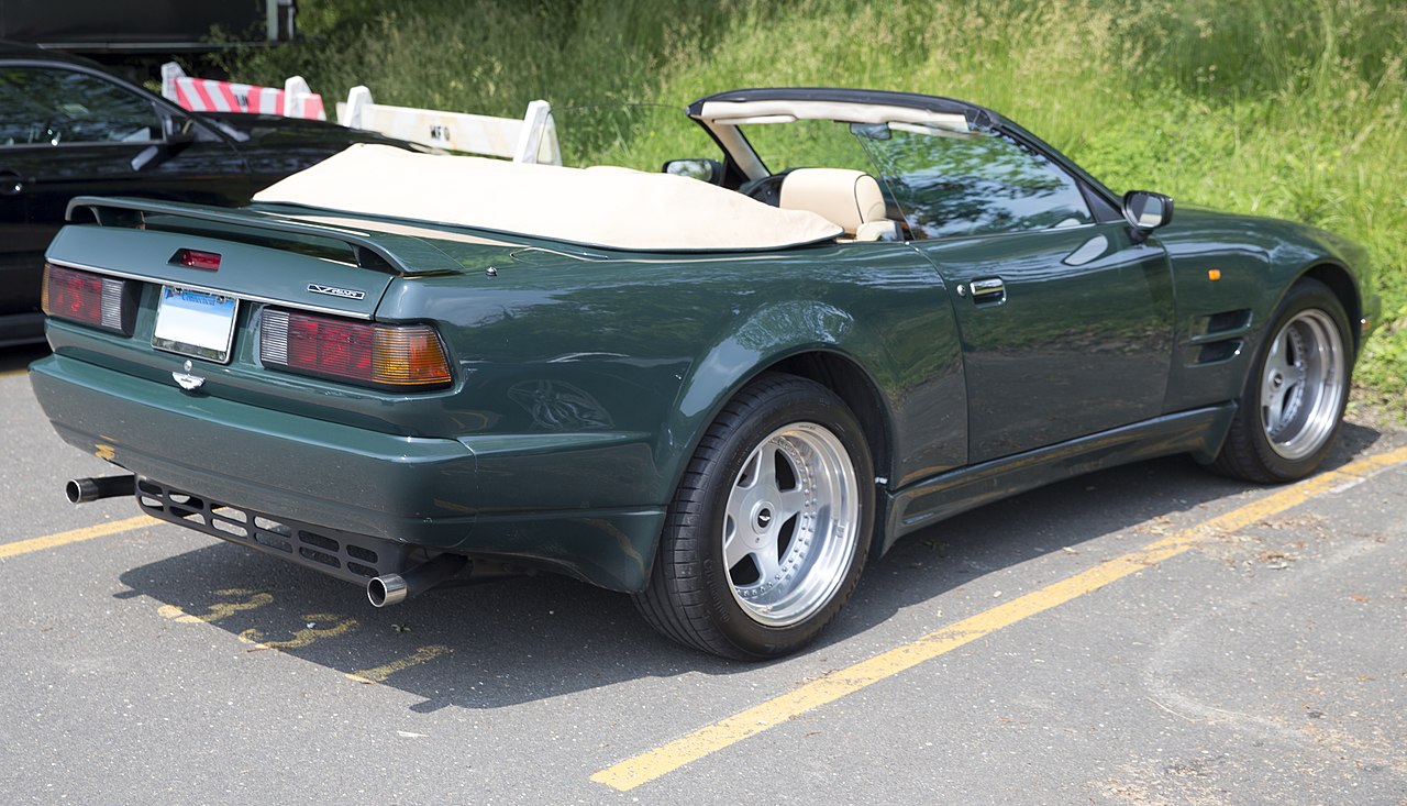 1993 Aston Martin Virage Volante Widebody, rear view.