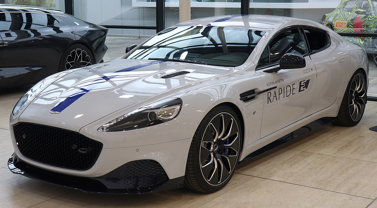 2019 Aston Martin Rapide E at the Aston Martin Lagonda factory, Gaydon.