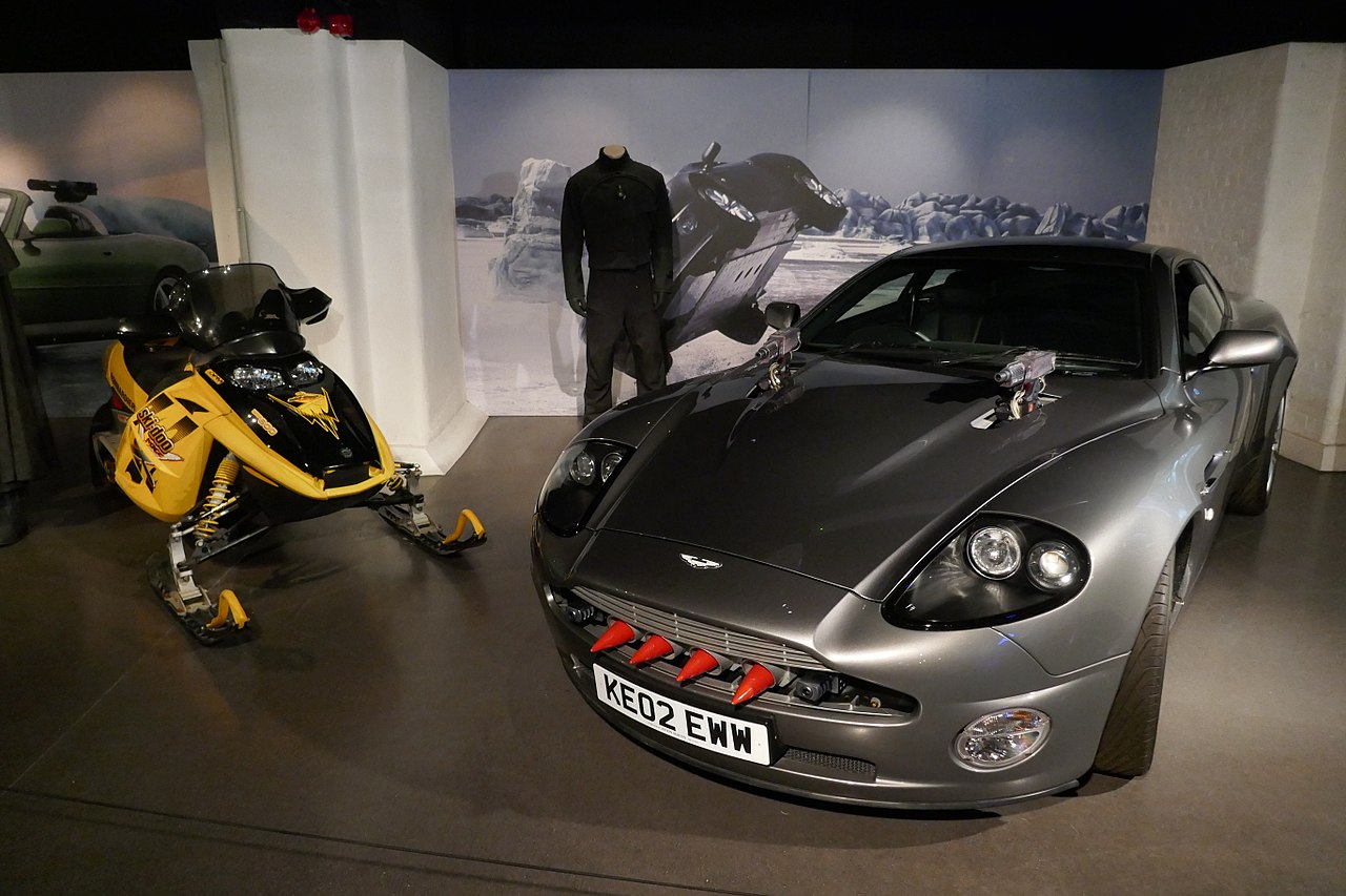 The V12 Vanquish featured in Die Another Day (2002).