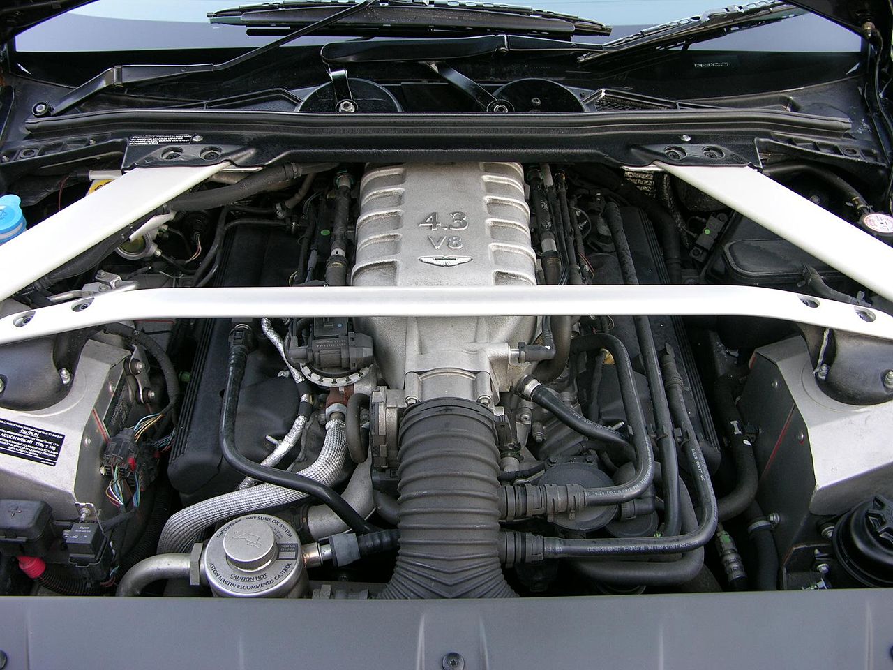 The 4.3 L V8 engine.