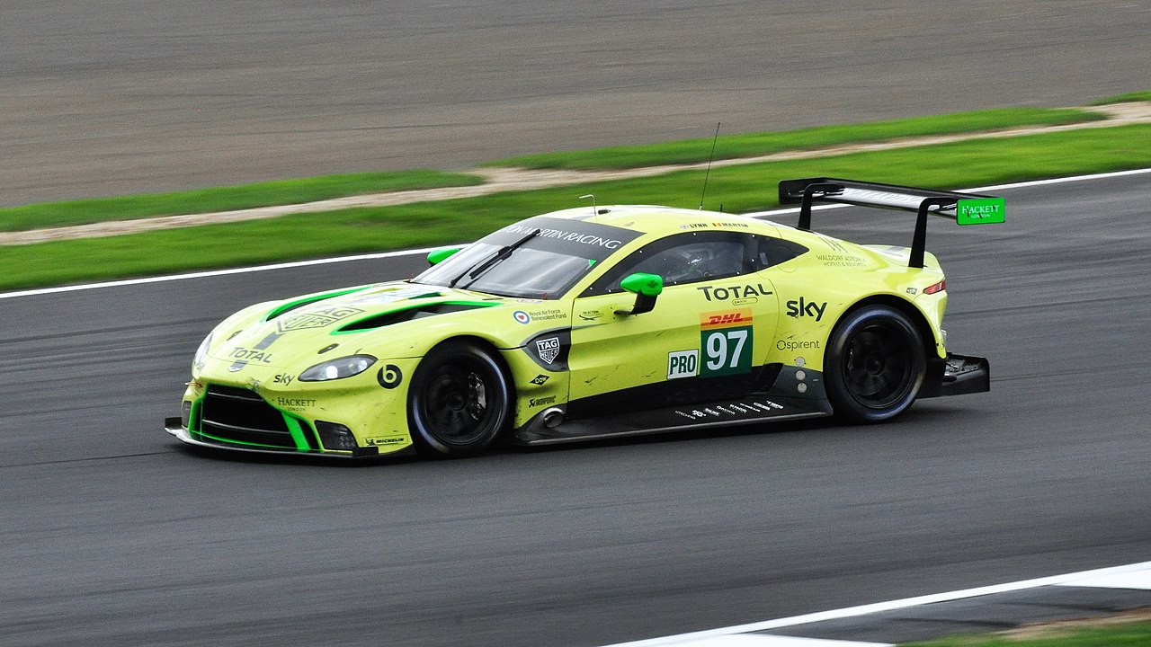 Aston Martin Vantage GTE at Silverstone.