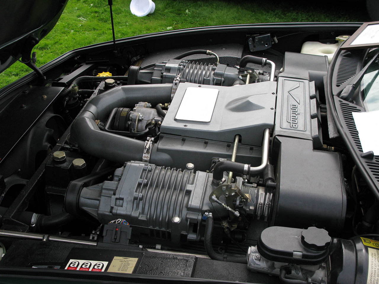 Engine compartment.