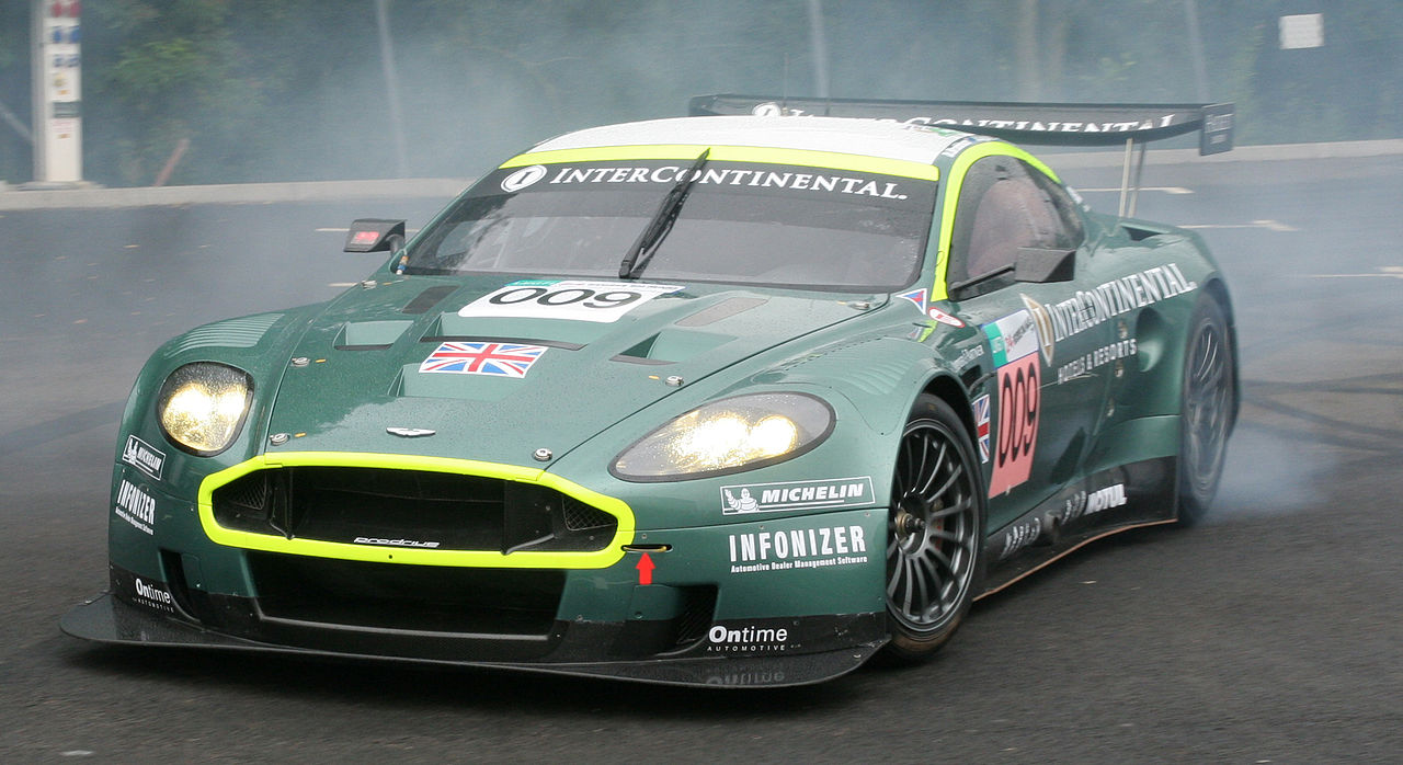 The DBR9 which won its class at the 2007 and 2008 24 Hours of Le Mans.