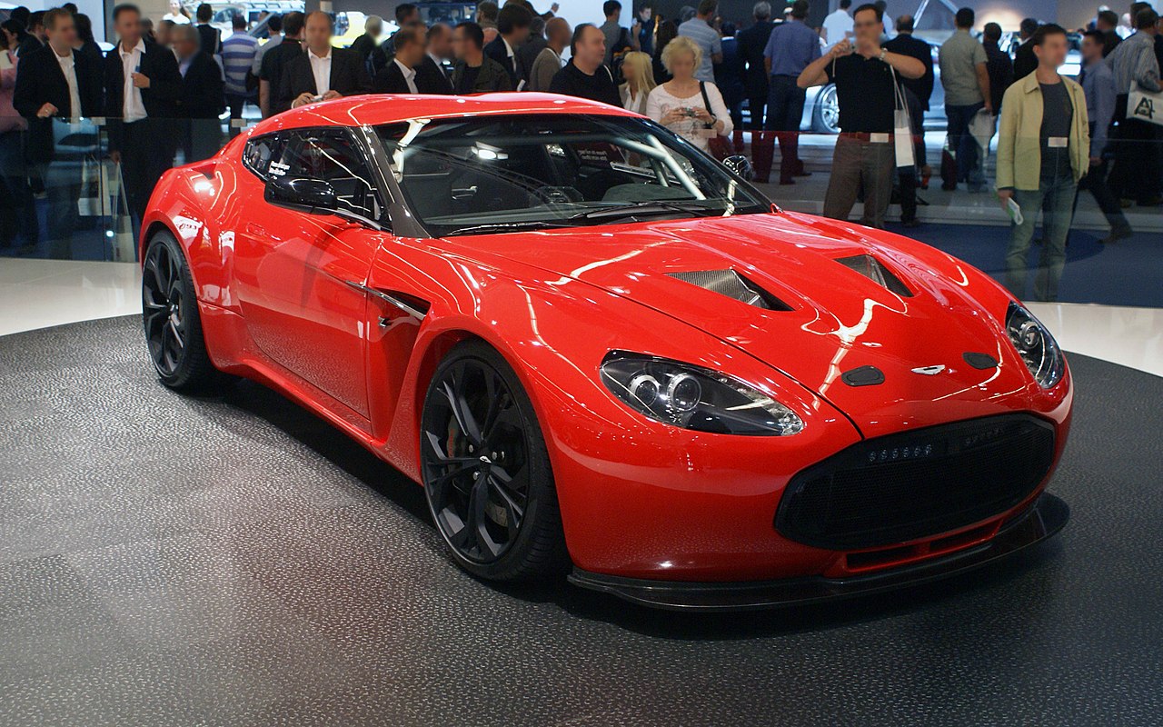 Red Aston Martin V12 Zagato