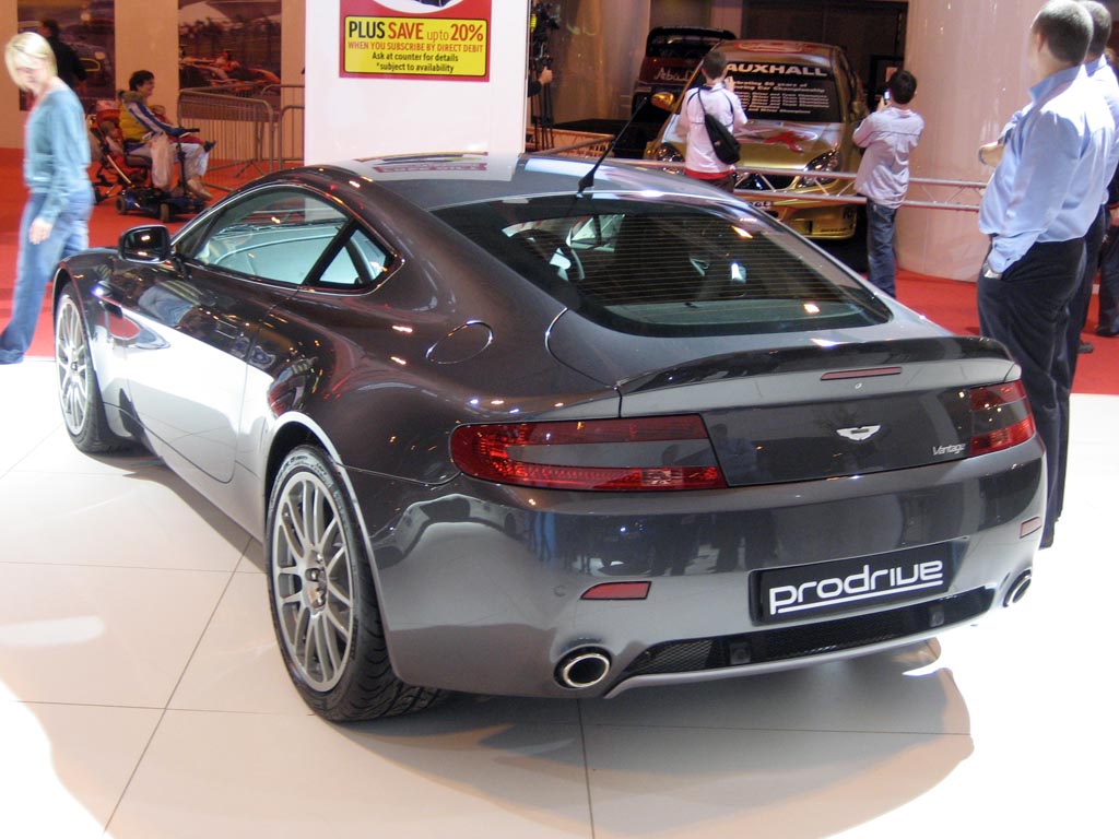 Prodrive V8 Vantage, featuring a larger rear lip spoiler.