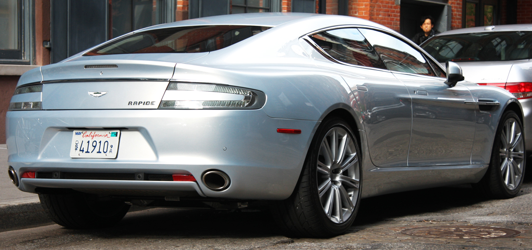 Aston Martin Rapide fastback.