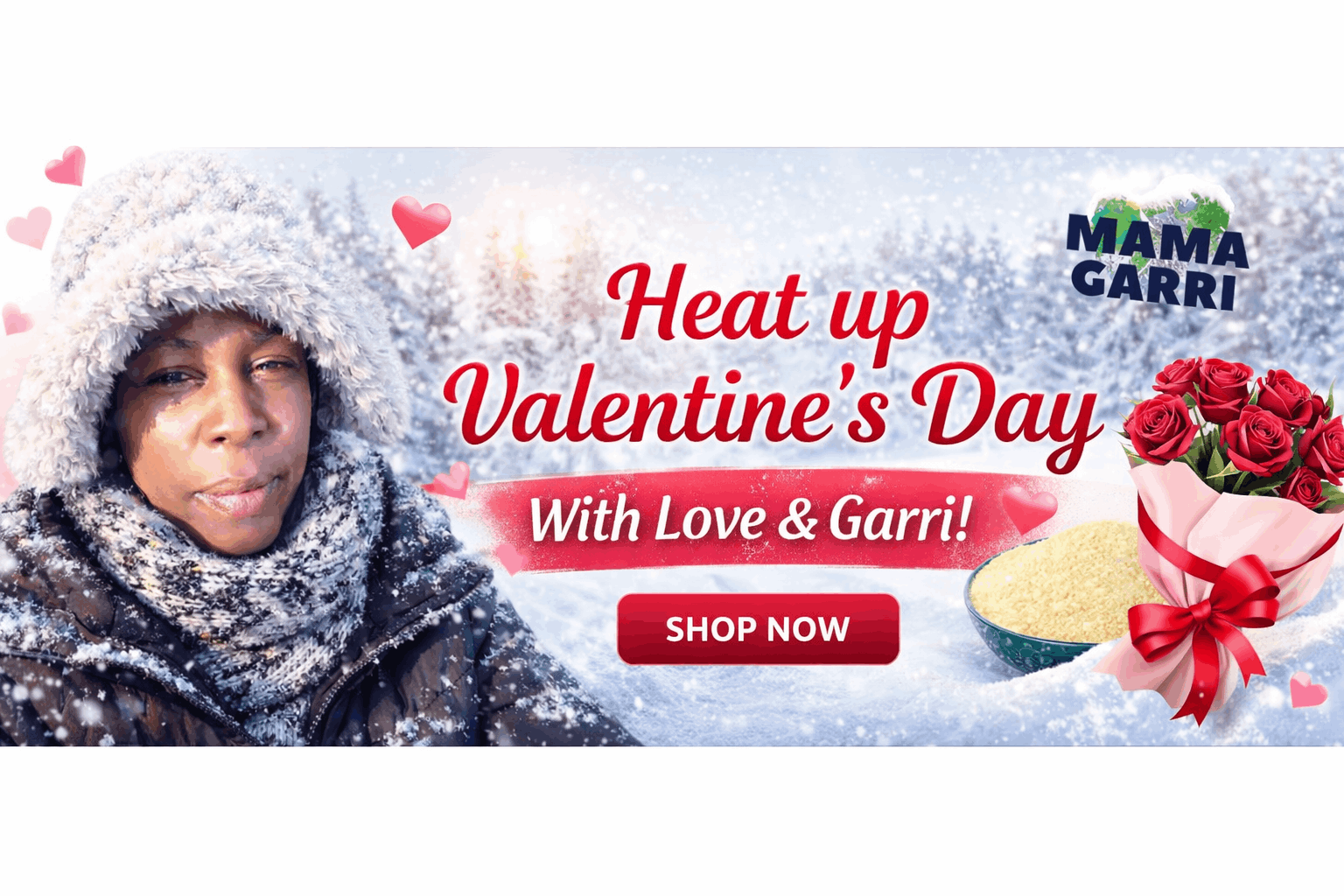 Mama Garri valentine's banner