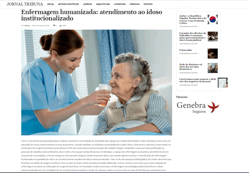 Artigo Enfermagem Humanizada