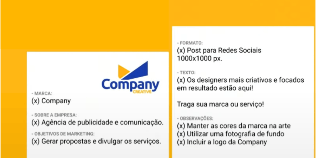 Briefing da empresa Company Creative
