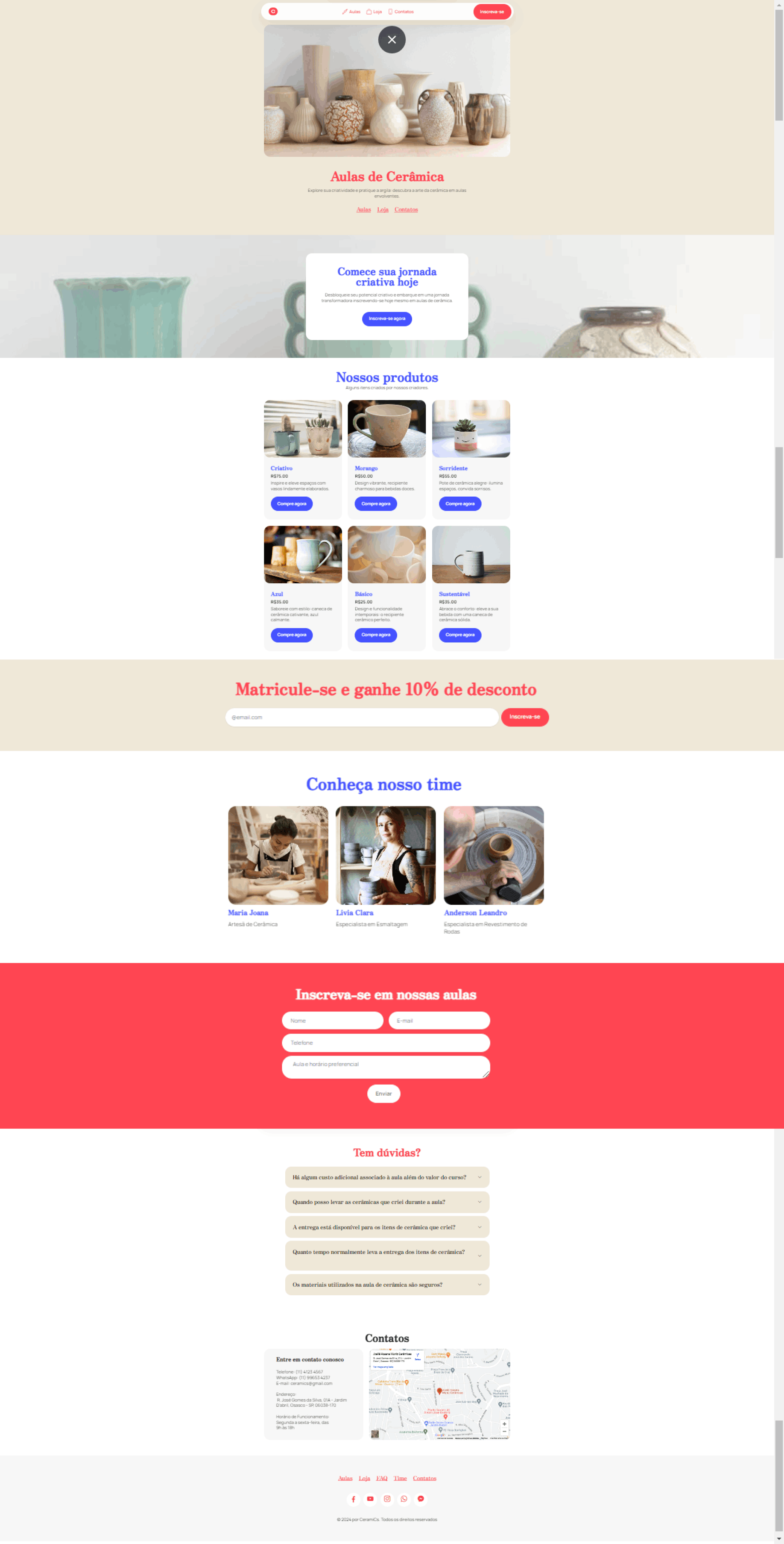 Landing Page CeramiCs