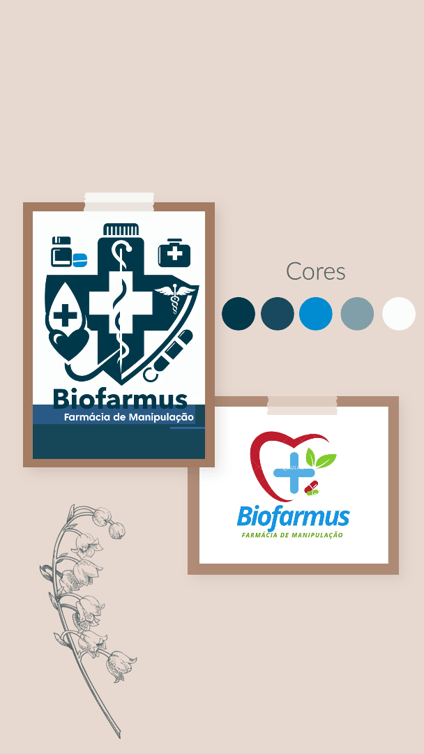Recriação Logo Biofarmus