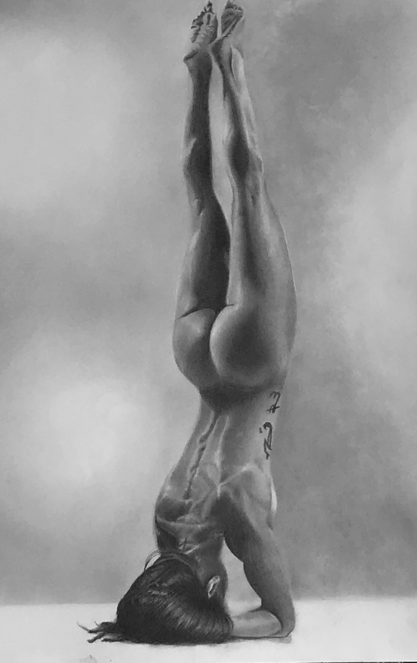 Upside Down - Graphite on paper - A2 - 2024