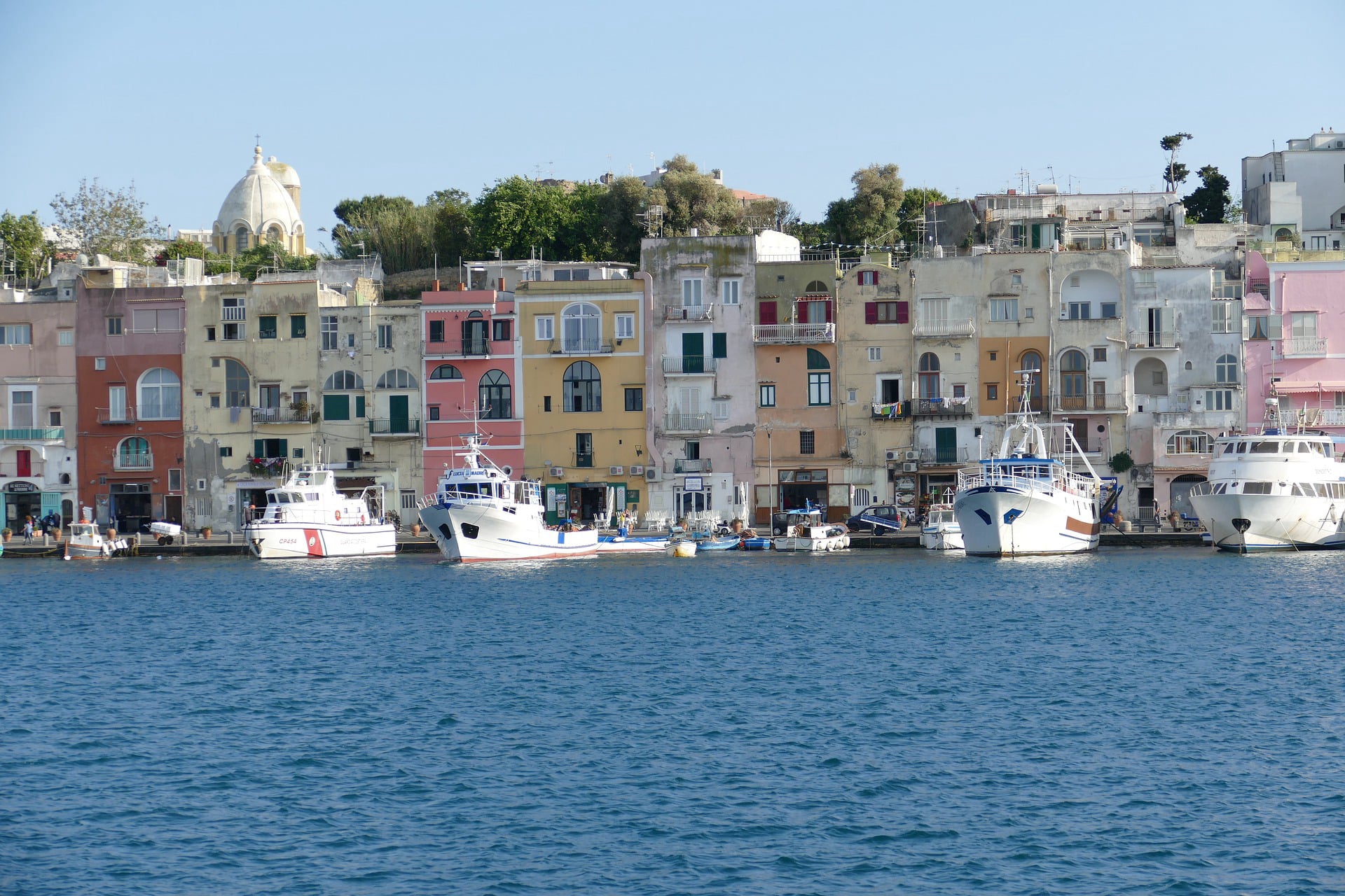 Departure or Arrival from Ischia by helicopter
