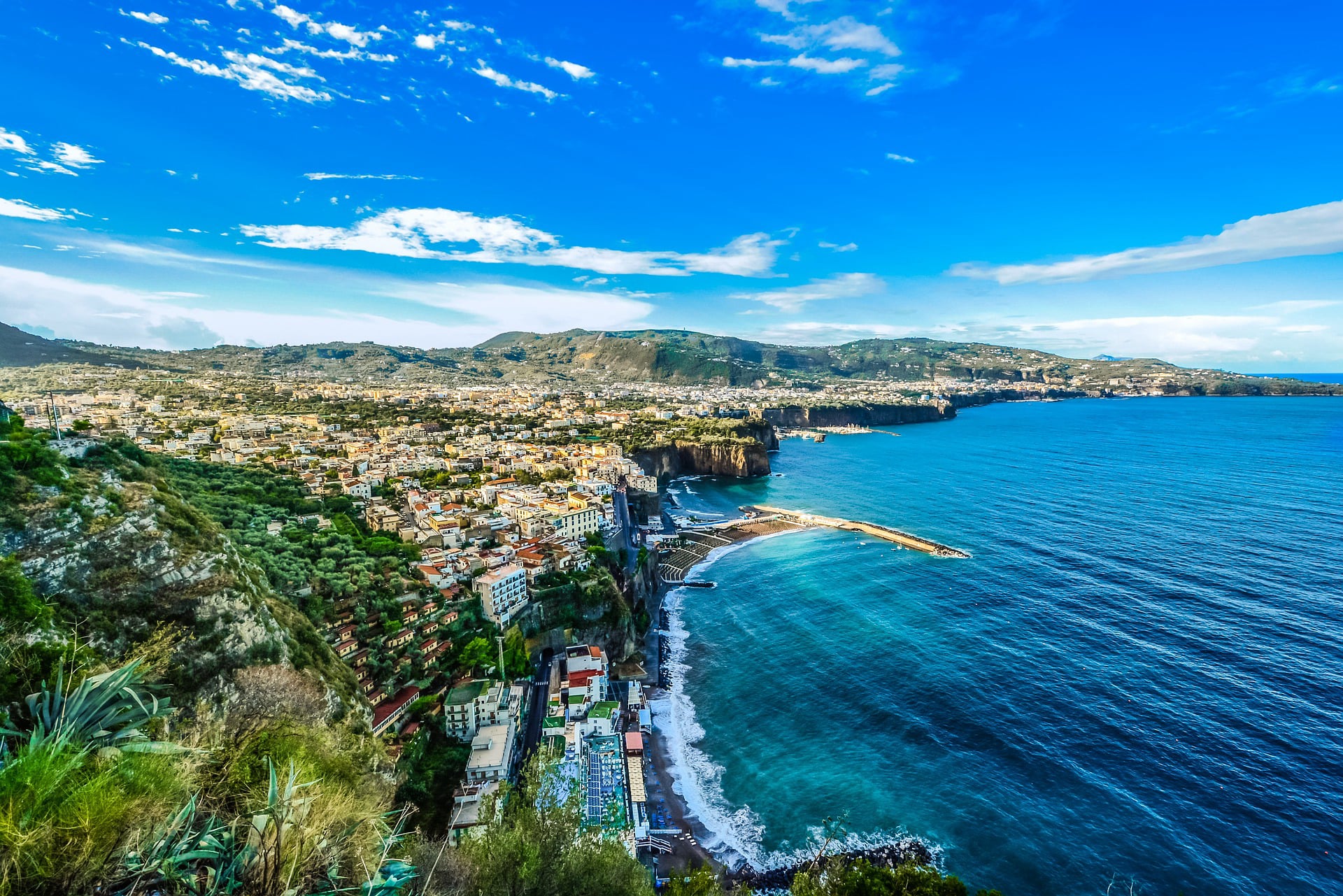 Departure or Arrival from Sorrento by helicopter