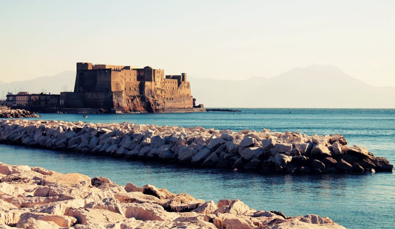 Departure or Arrival from Naples by helicopter