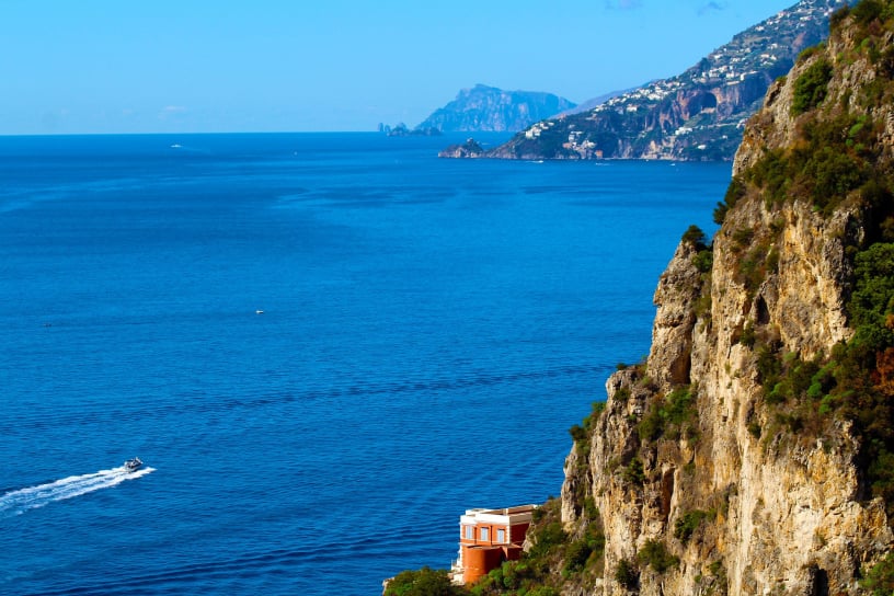 Departure or Arrival from Salerno by helicopter