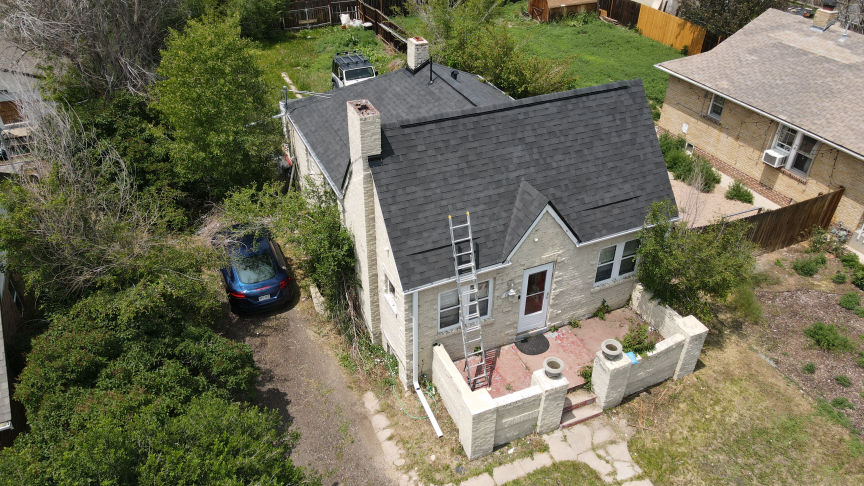 Hail damage roof restoration in Thornton, CO by Cardenas Restoration – insurance-covered roofing project