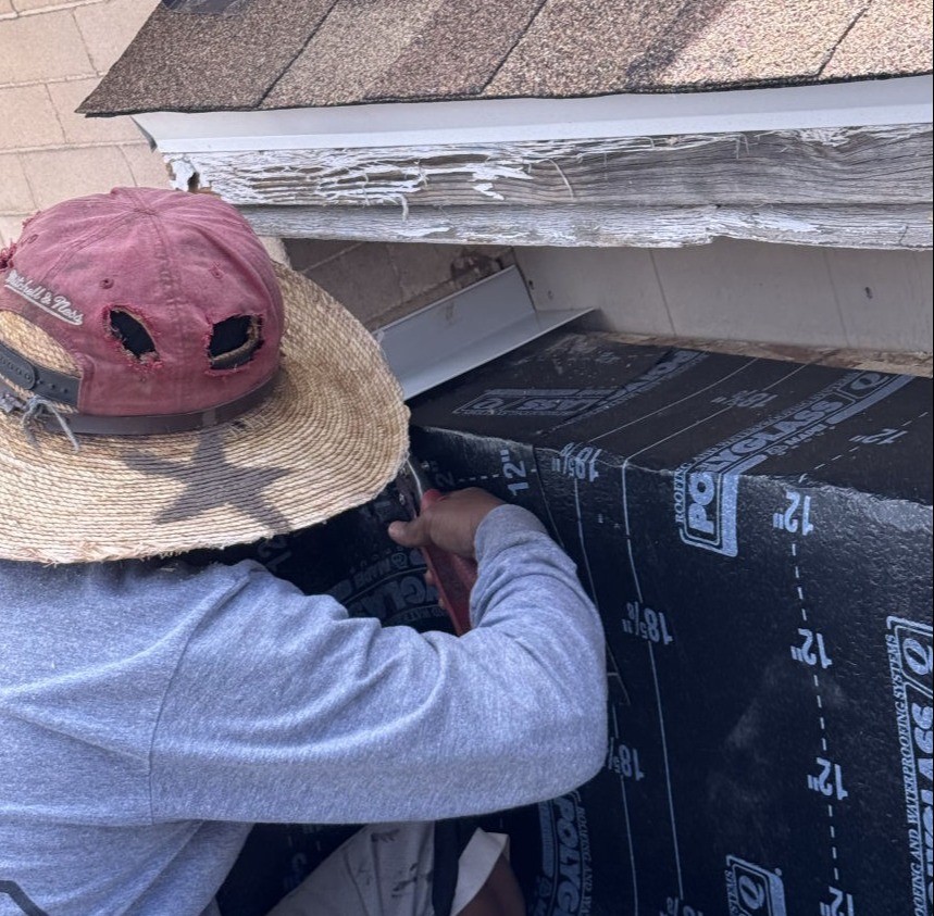 Aerial view of Colorado hail-damaged roof restored by Cardenas Restoration – licensed local contractor