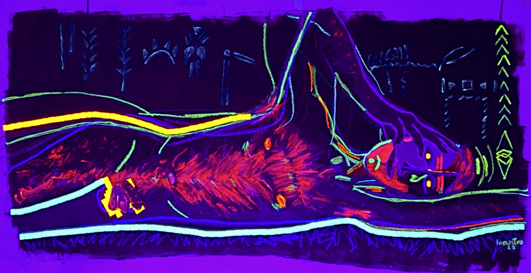 pintura dibujo pulsion de muerte lomastro luciano