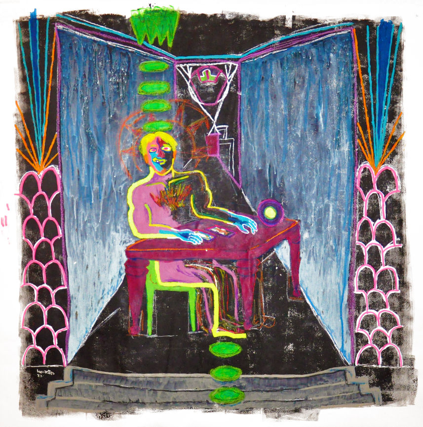 pintura dibujo pulsion de muerte lomastro luciano