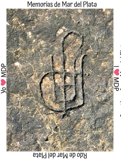 monumento natural tallas piedras mar del plata costa grafitti