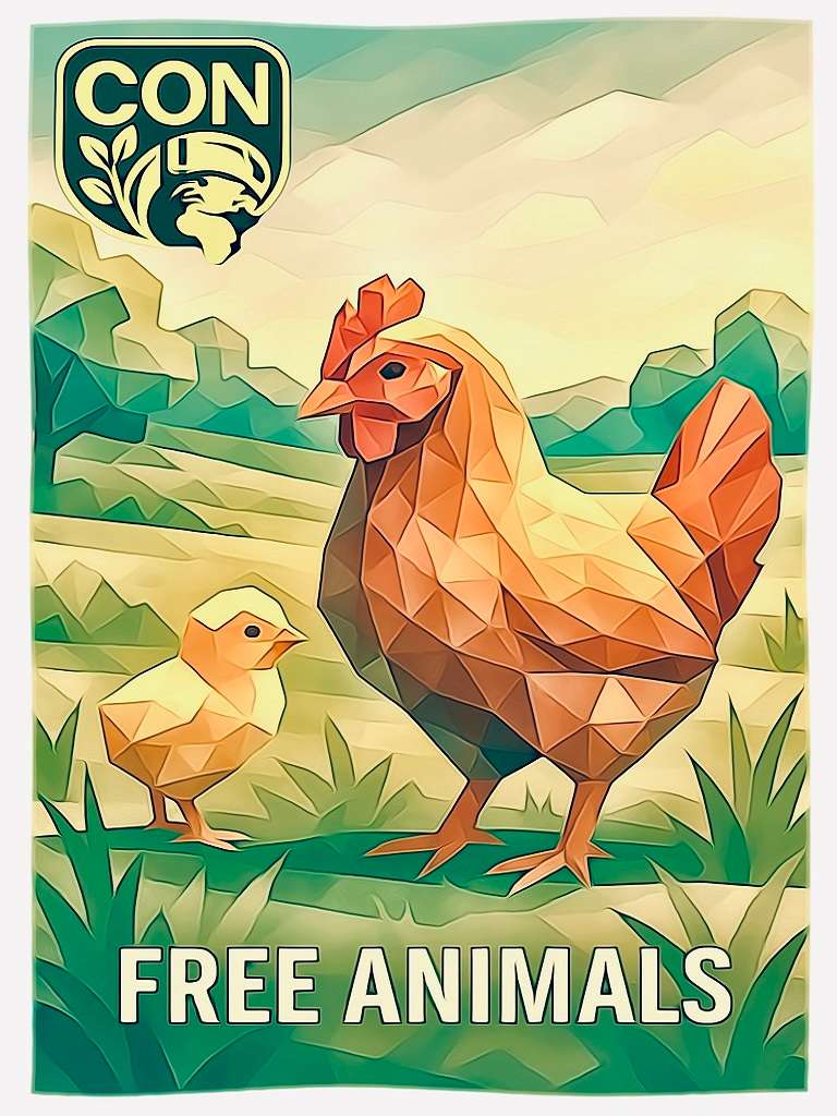 CON - Free Chicks - Free life - Low Poly Collection