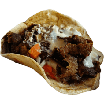 Fresh Hot Donairs with Donair Sauce at the Big Wedge