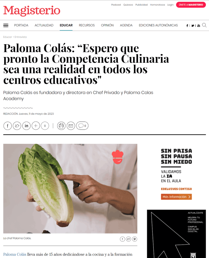 Paloma Colás Academy en los 40 principales. Podcast 
