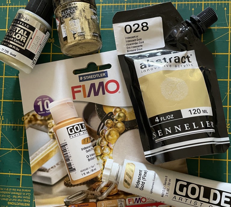 Gold paints