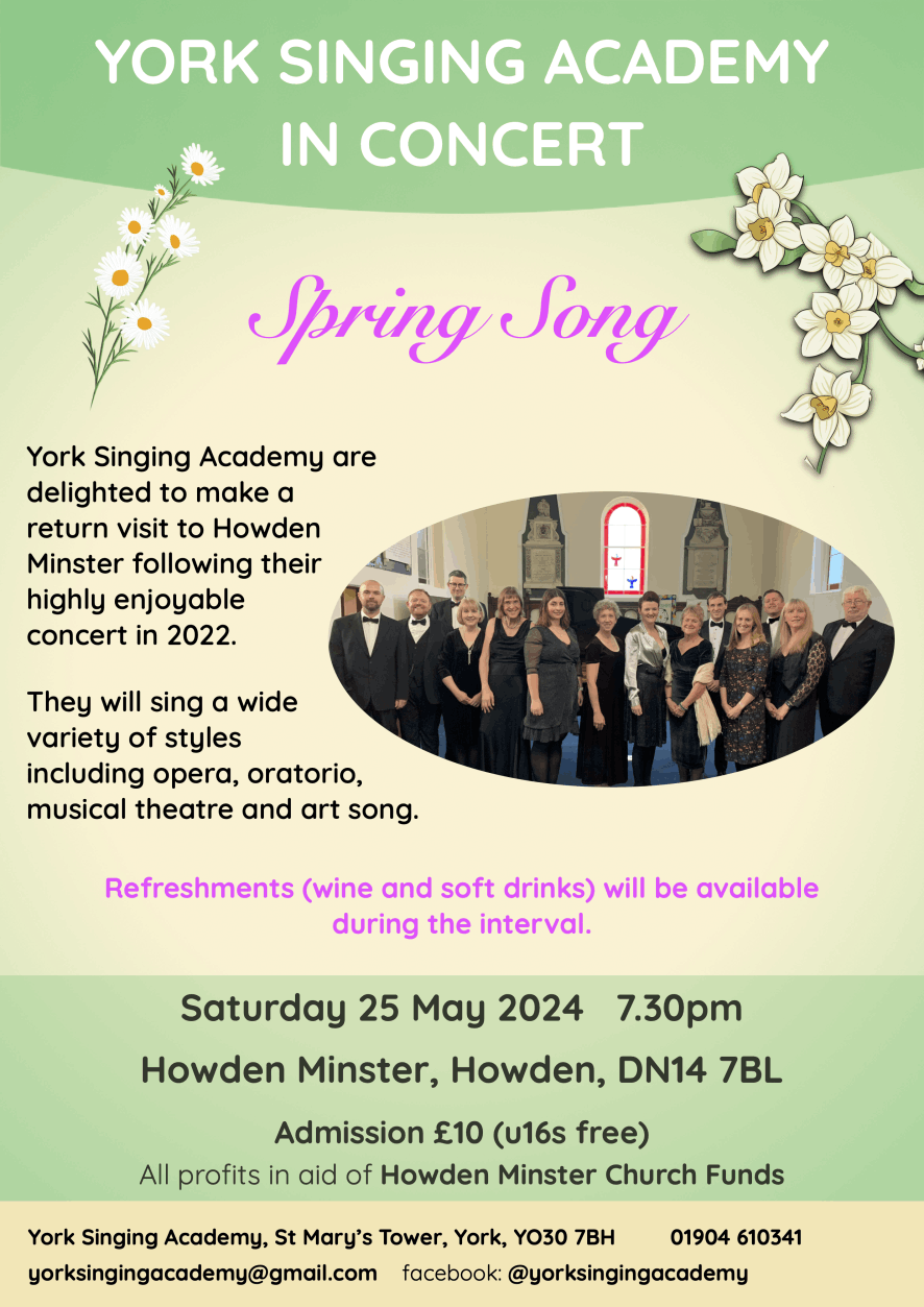 25 May 2024, concert at Howden Minster