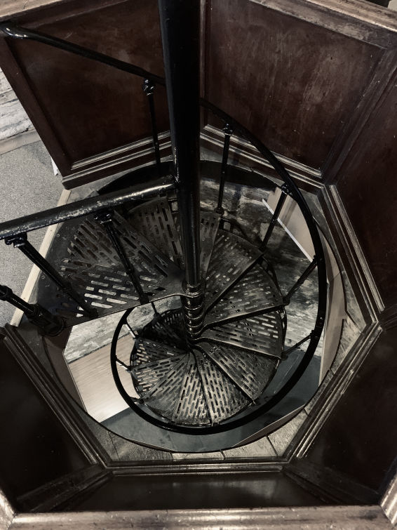 Cast iron staircase in St Mary's Tower