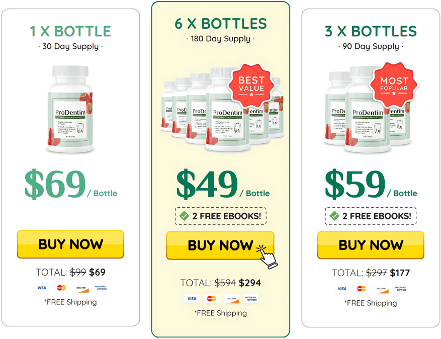 ProDentim Offer 6 bottle Best Value Pricing