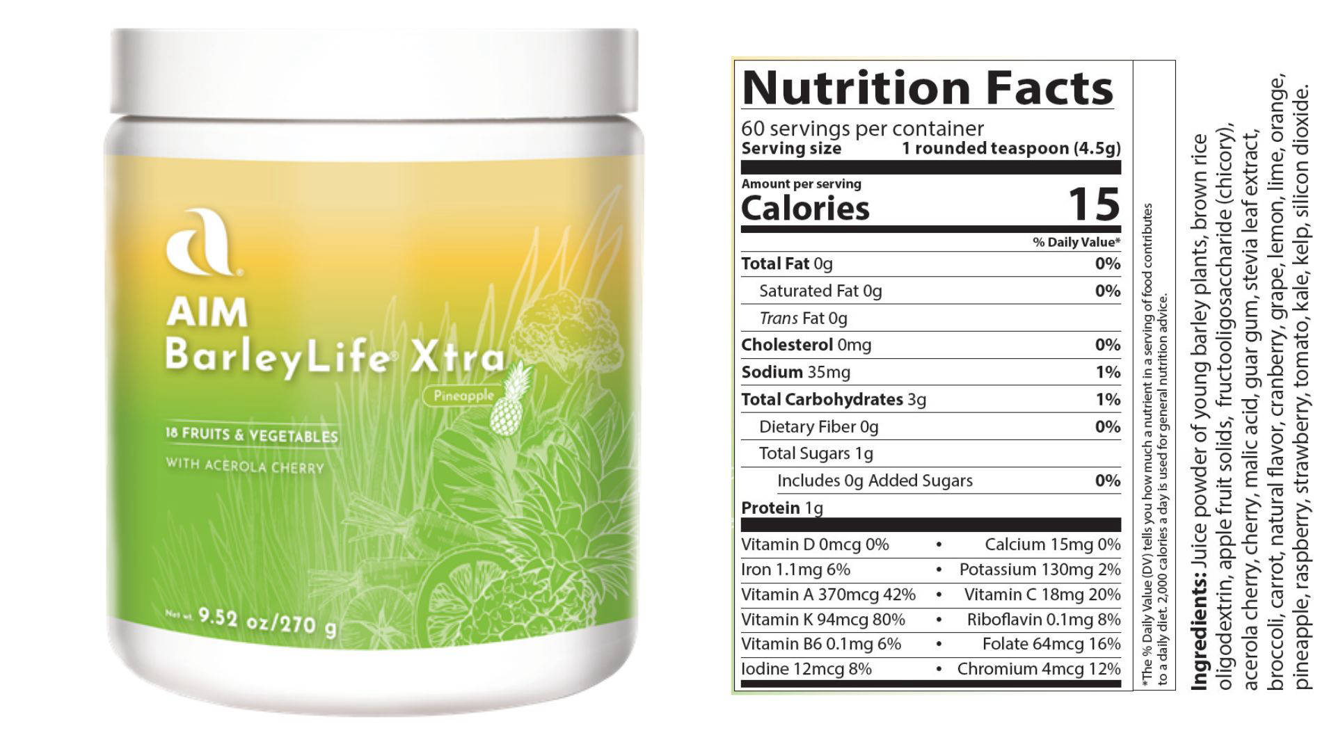 BarleyLife Xtra Pineapple