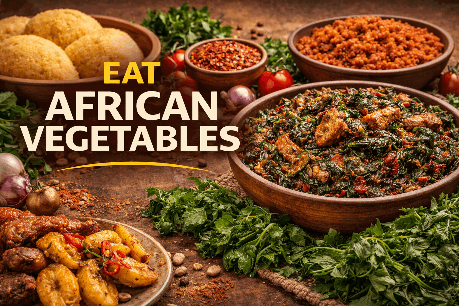 Mama Garri  - vegetables