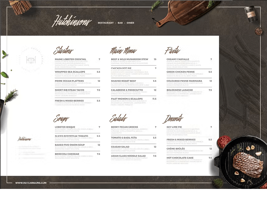 Food Menu