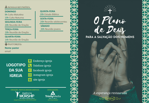 Panfleto de Evangelismo - O Plano de Deus para a salvação dos homens