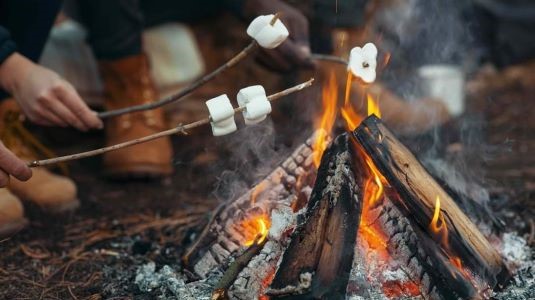 RV-Camping-Marshmallows-Campfire