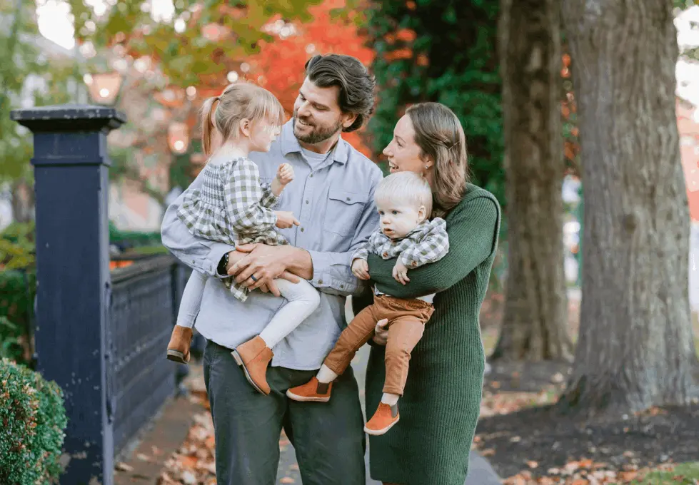 Family photo of owners of Ohio FloMo Pressure and Soft Wash Services in Westerville Ohio