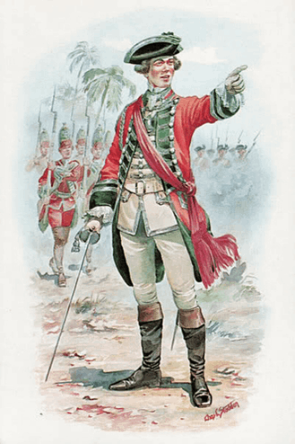 Officer of the 39th Regiment of Foot c. 1754.