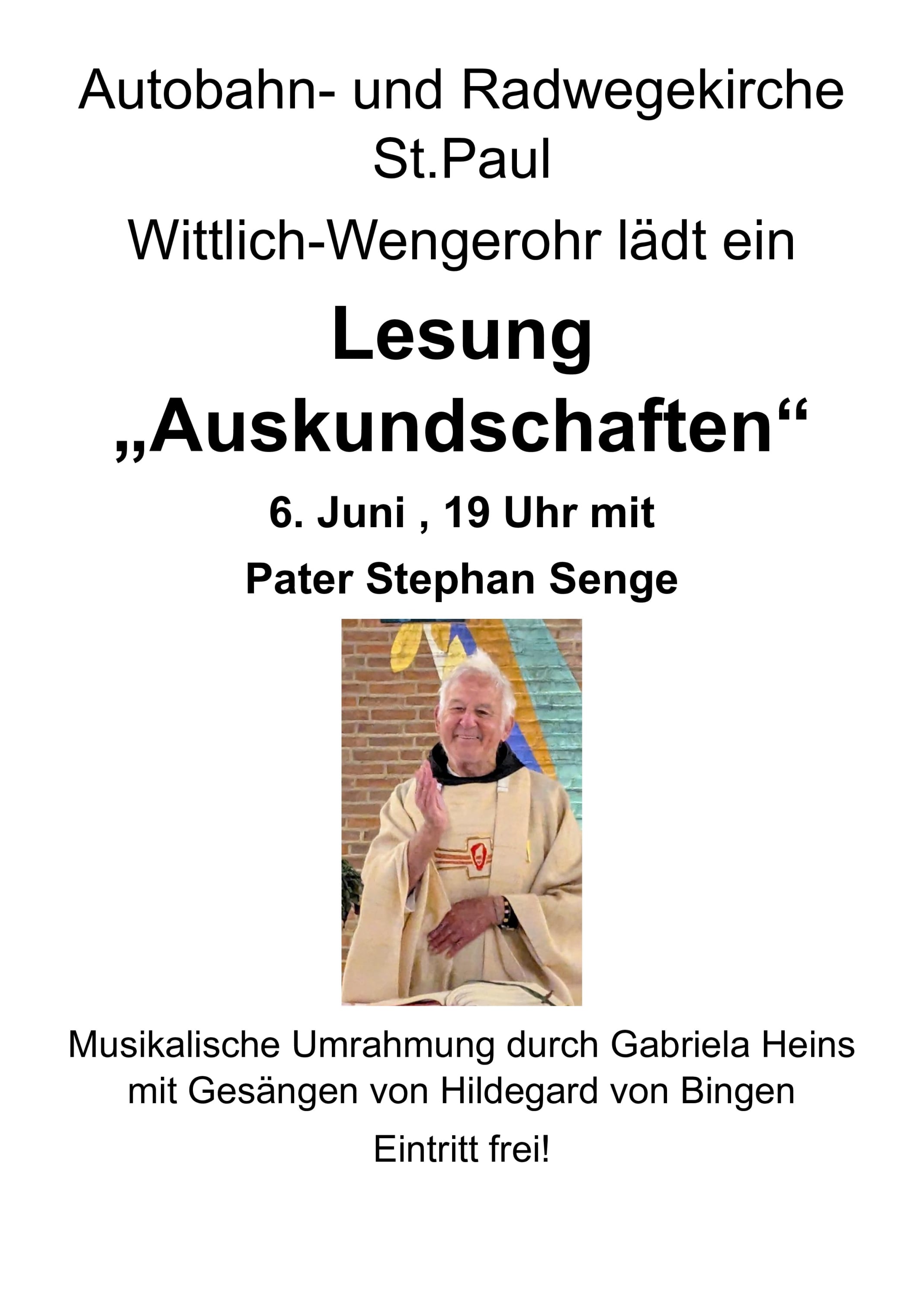 Buchlesung Pater Senge