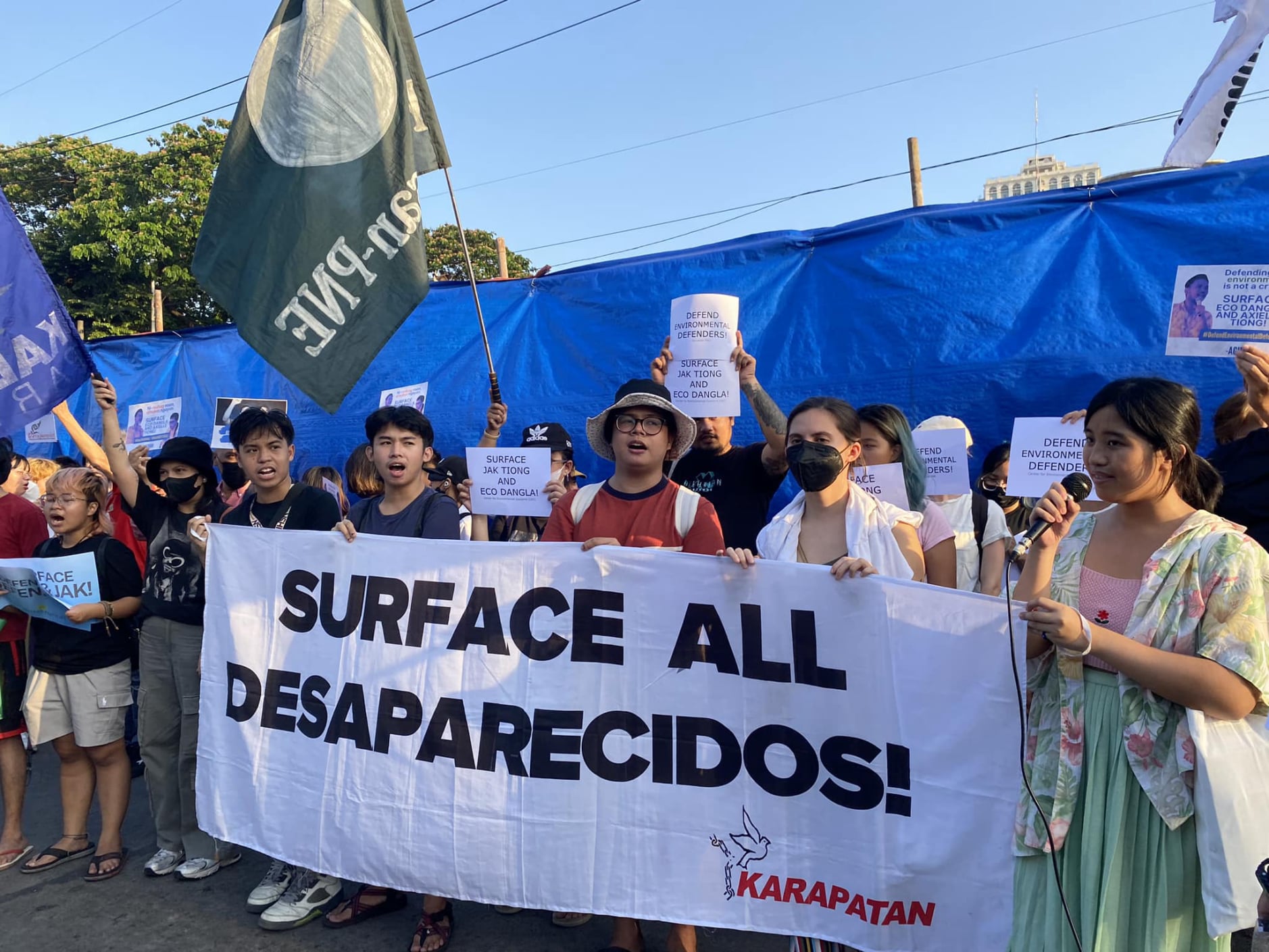 Karapatan protest for the surfacing of all desaparecidos.