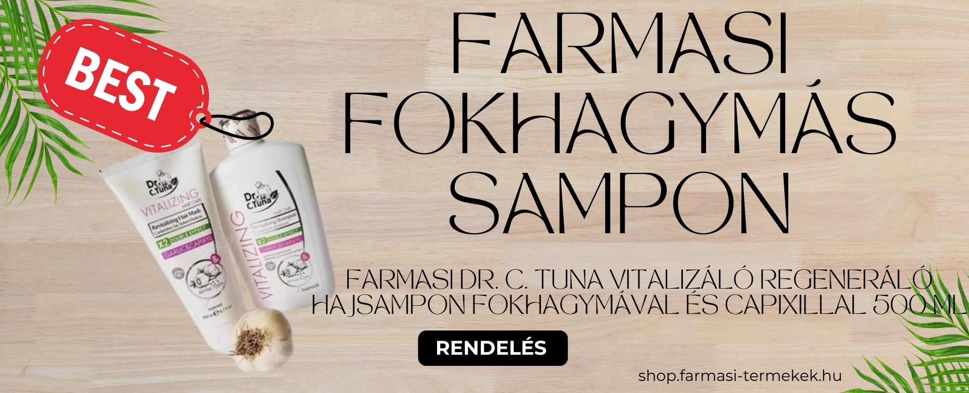 Farmasi - Dr. C. Tuna termékek, shop.Farmasi, fokhagymás sampon, testápolás