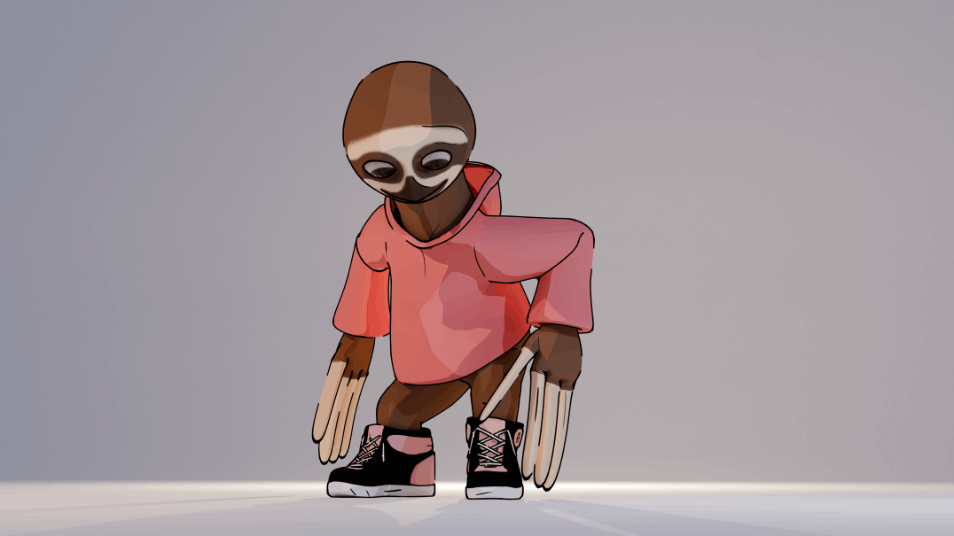 Mr. Pérez Crouching by Adrián Holguín