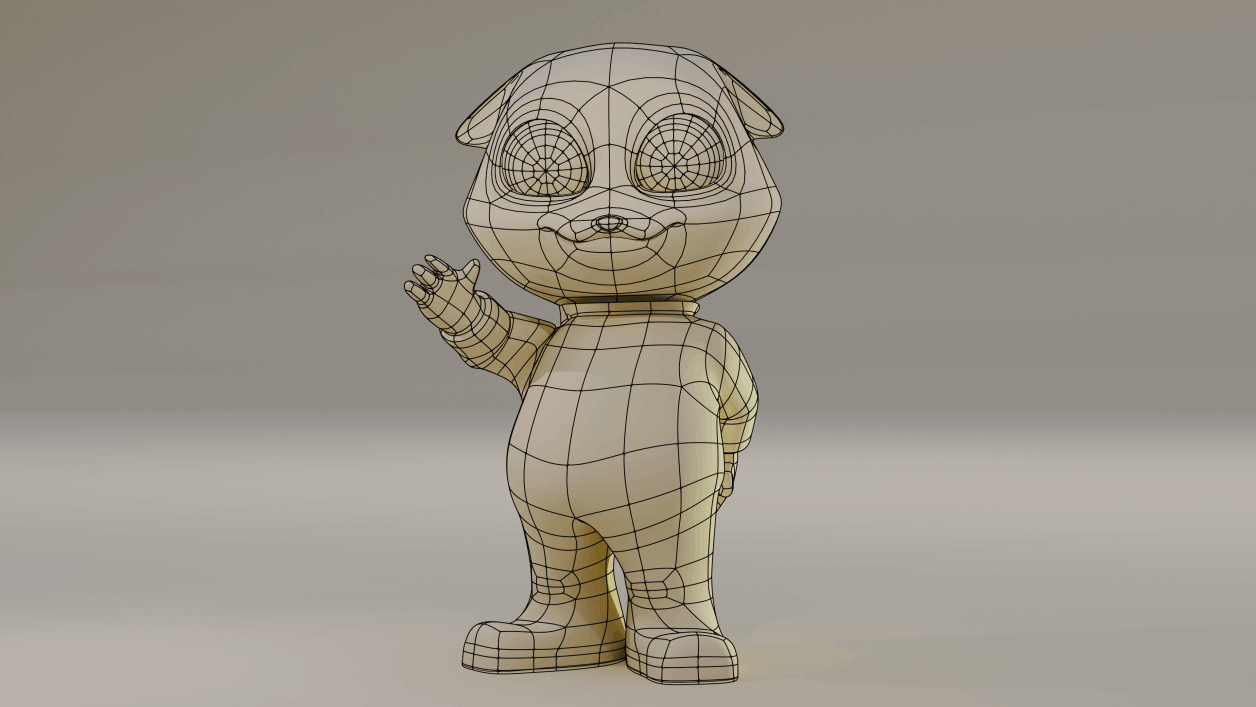 Hoshi Waving Wireframe by Adrián Holguín