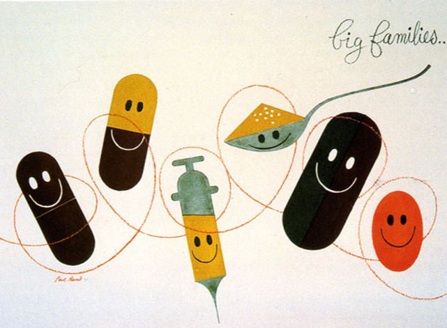 Anuncio para una firma de productos farmacéuticos, 1947. 