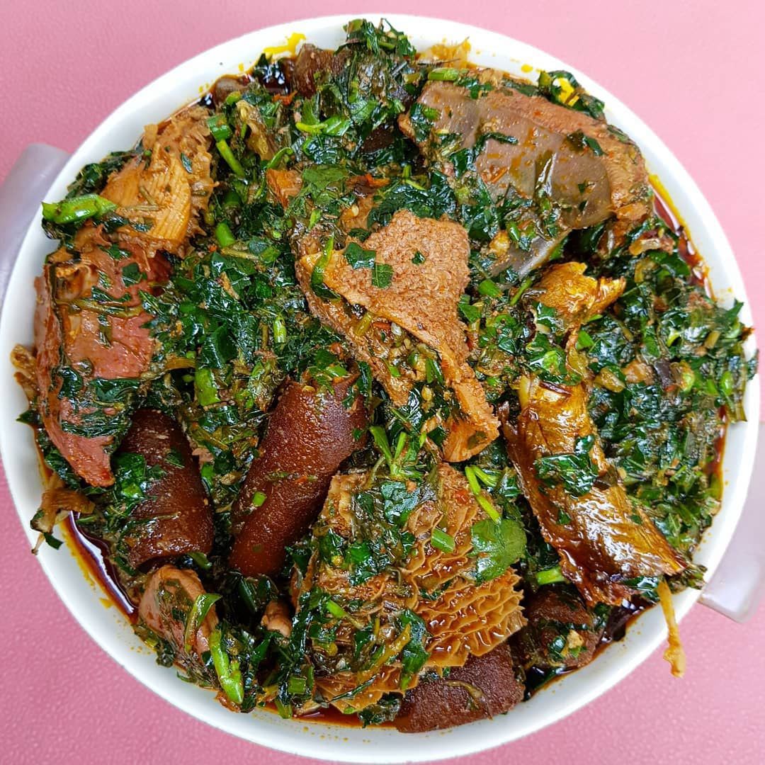 Mama Garri - vegetables and meat