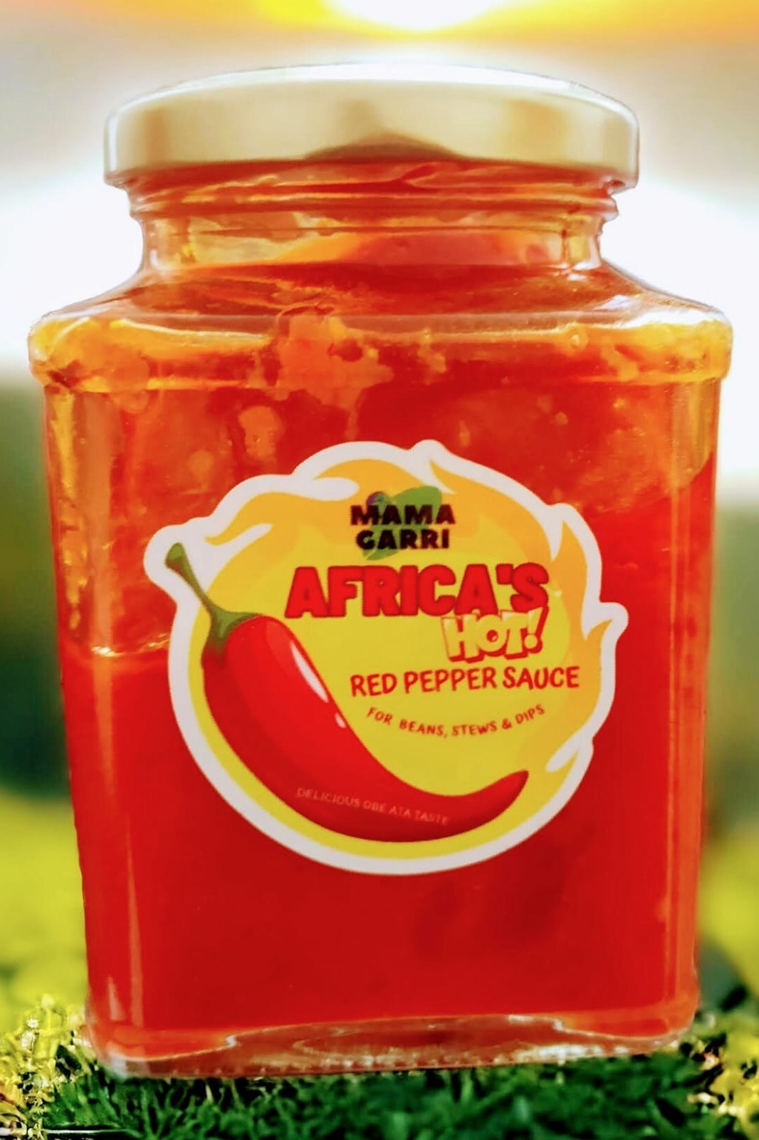 Hot red chilli pepper sauce